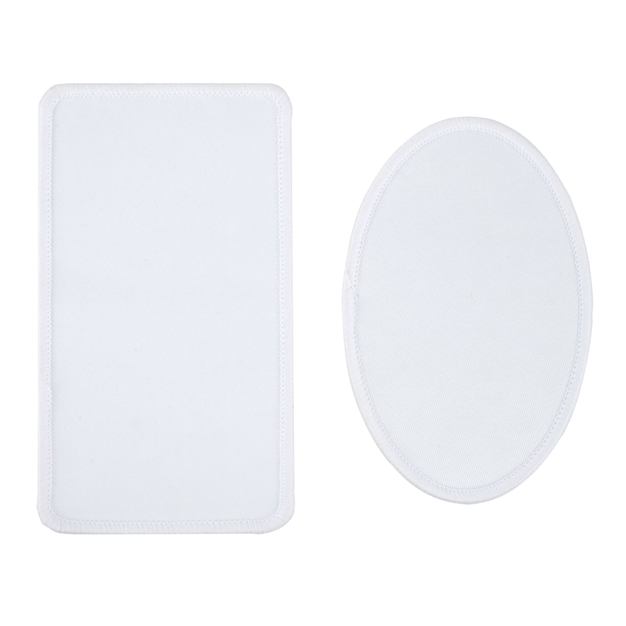 12 Packs: 8 ct. (96 total) Rectangle & Oval Sublimation Patches by Make Market®